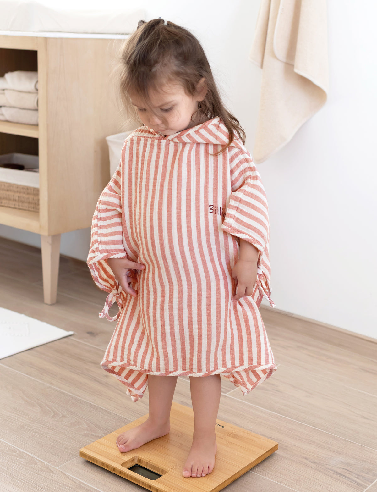 Poncho gaze de coton Carmin