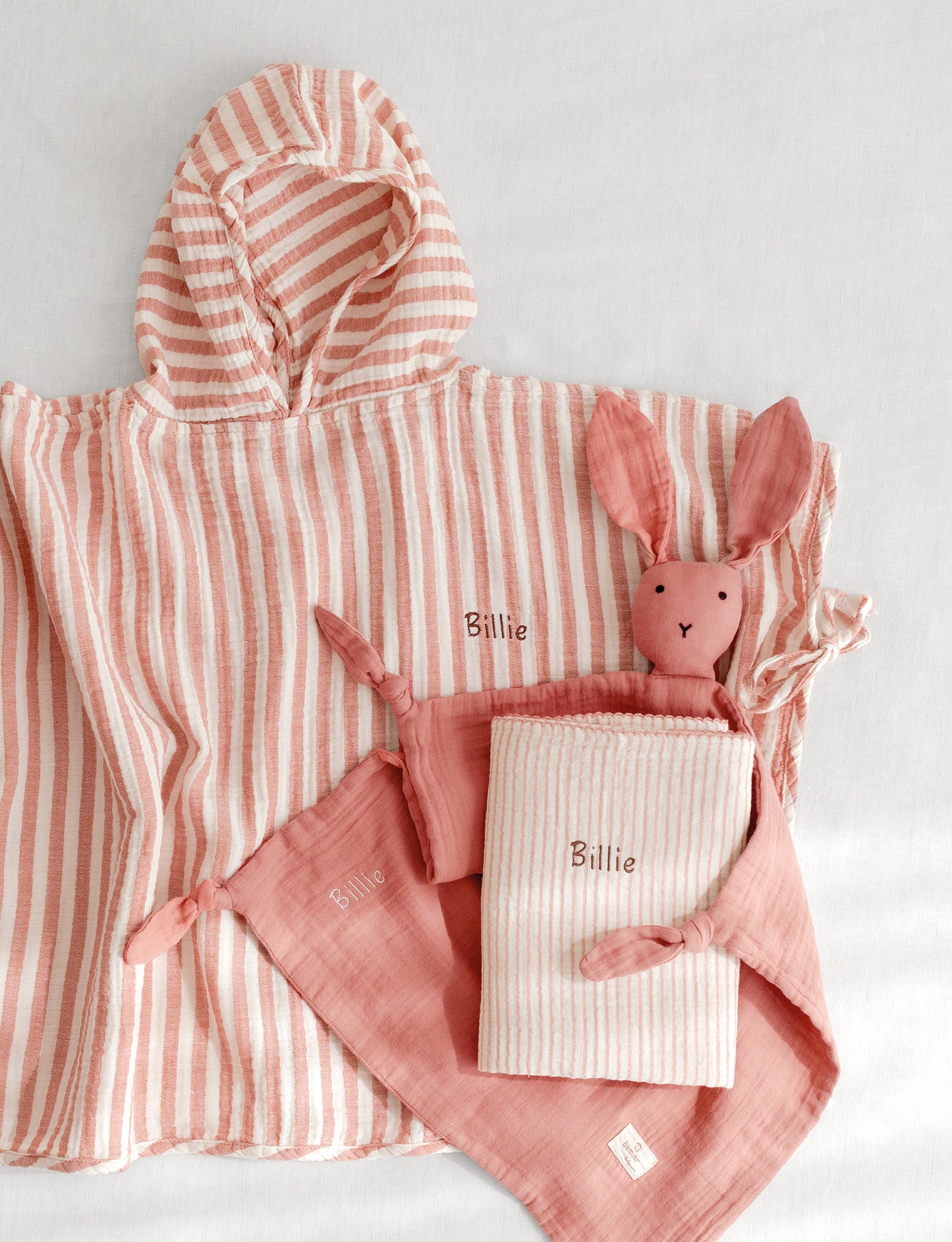 Poncho gaze de coton Carmin