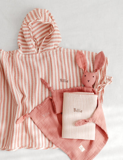 Poncho gaze de coton Carmin