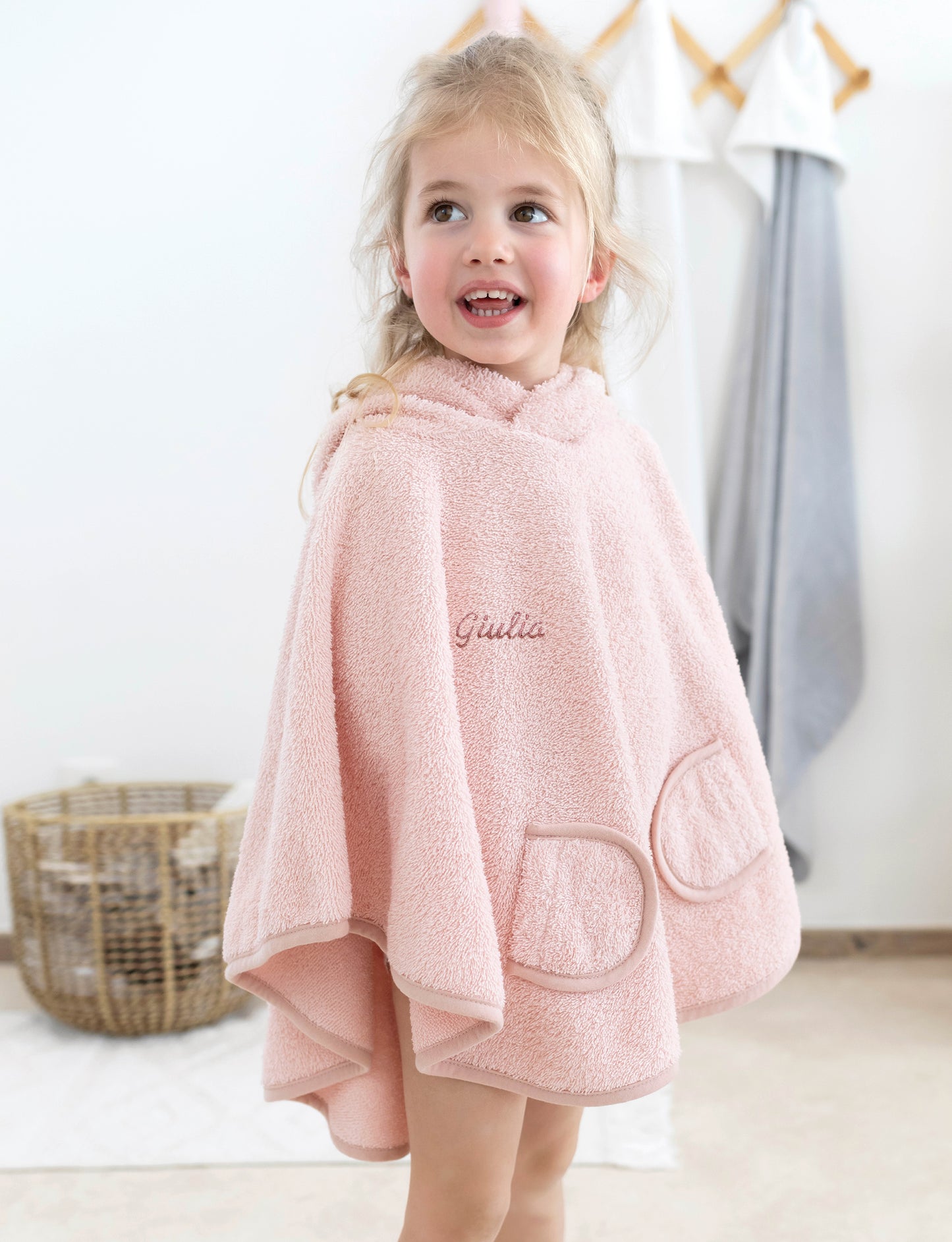 Bath poncho Blush