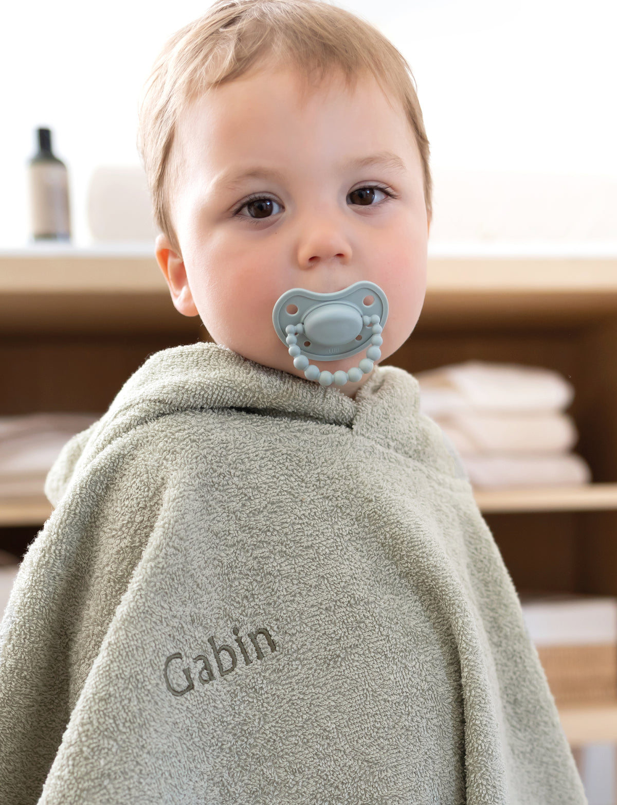 Poncho de bain Kaki